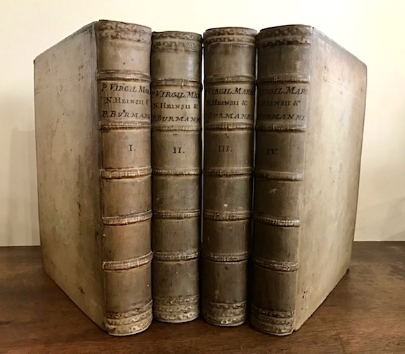  Virgilio (Publius Vergilius Maro) P. Virgilii Maronis Opera, cum integris & emendatioribus commentariis Servii, Philargyriis, Pierii... ac praecipue Nicolai Heinsii notae nunc primum editae... 1746 Amstelaedami sumptibus Jacobi Wetstenii